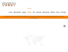 Tablet Screenshot of piccadilly.com.pl